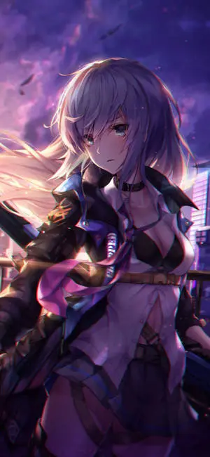 4K Anime IPhone Warrior Girl