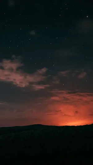 Aesthetic iPhone X Sunset Mountain Silhouette