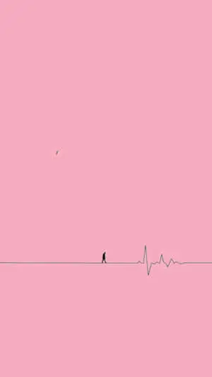 ECG Line Pink Aesthetic Mood