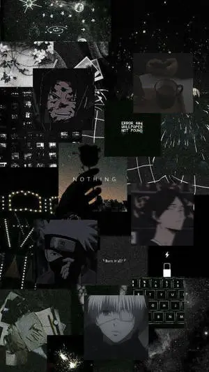 Aesthetic Shounen Anime Black And White iPhone
