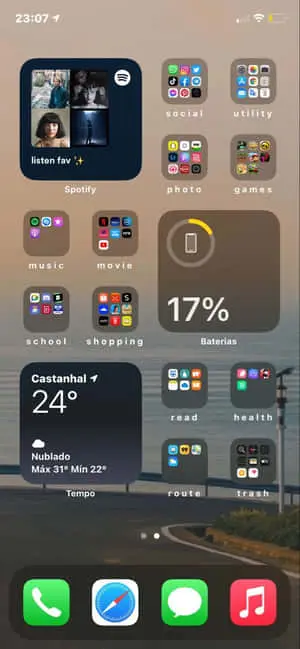 a screenshot of the iphone app with many different icons