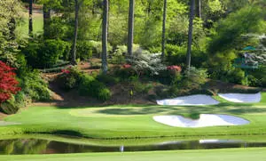  Caption: Stunning Augusta National Golf Course Desktop Background 