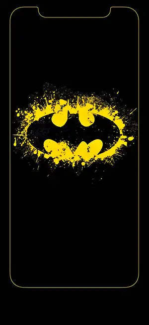 Batman Logo In Splash iPhone X