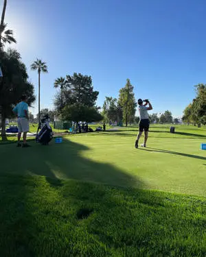 Beautiful Shot Mike Weir Golfing