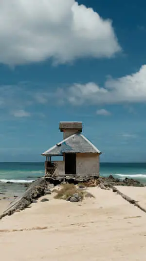Best Nature Background Small House At The Beach