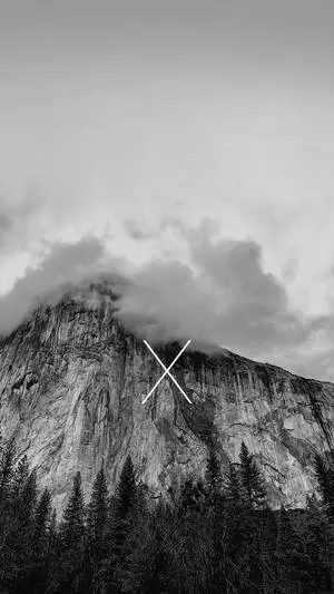 Black And White iPhone Cliff