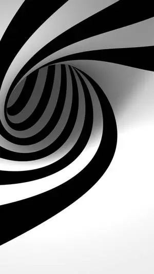 Black And White iPhone Spiral 