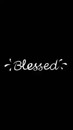Black IPhone Blessed Design