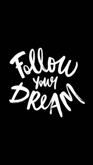 Black IPhone Follow Your Dream