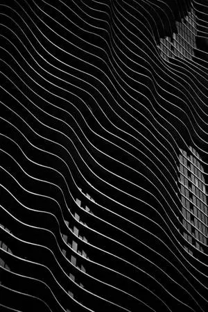 Black IPhone Wavy Architecture