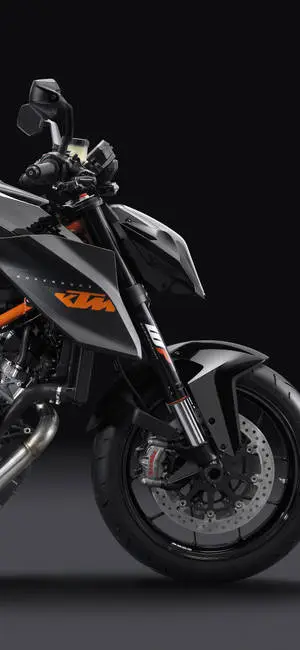 Awe-inspiring Black KTM Motorcycle iPhone Wallpaper