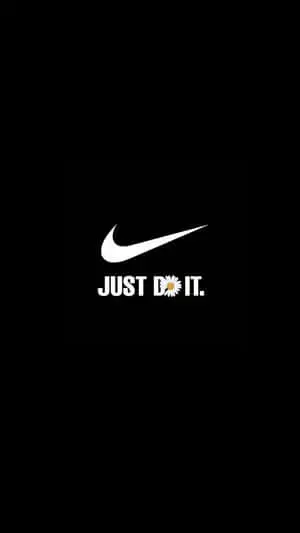 Black Nike Slogan