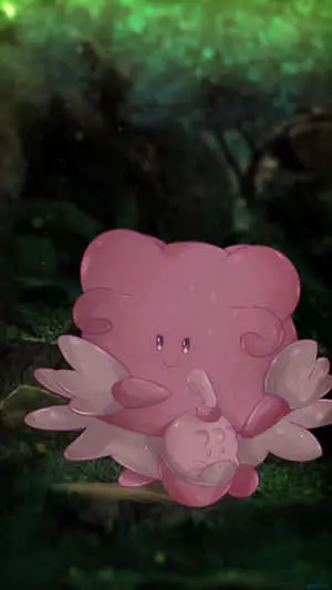 Blissey Caring For Happiny