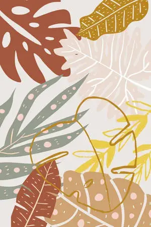 Pictorial Representation of Bohemian Nature Inspired iPhone Wallpaper