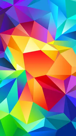 Bright Colorful iPhone Polygons Shapes
