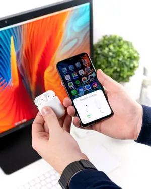 Captivating close-up image of Apple's iPhone XS displaying its stunning design and detail.