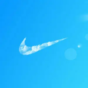 Cloud Shaped Nike iPhone Logo