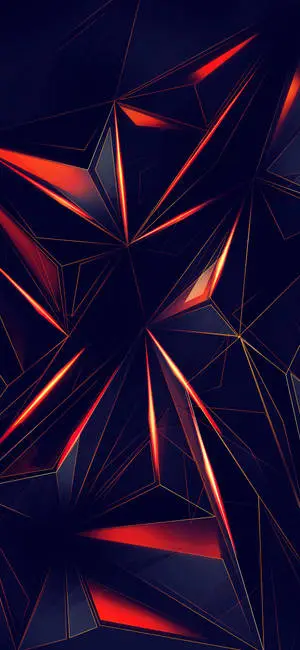 Striking Black and Red Diamond Pattern on an iPhone 11