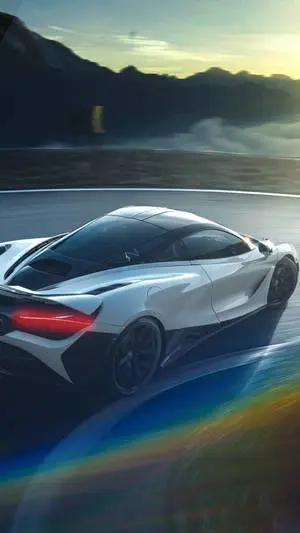 Pinnacle of Luxury: Exquisite White and Black Car in 4K for iPhone