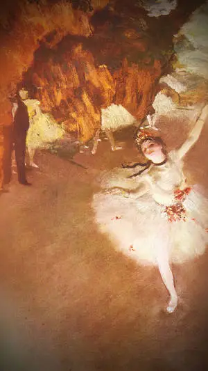 Impressionist Ballerina Painting Wallpaper for iPhones