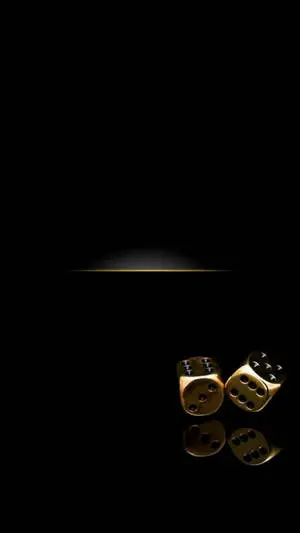 Dark Theme Gold Metallic Dice