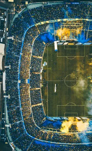Drone Shot HD Football Stadium