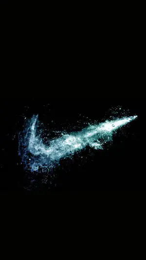 Dull Water Blue Nike iPhone Logo