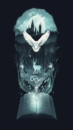 Fantasy Artwork Harry Potter Hogwarts iPhone