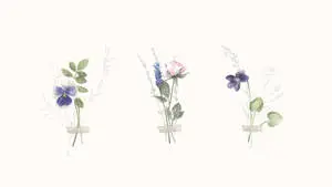 Flower Watercolors Spring iPhone