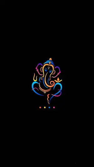Ganesh Colorful Sanskrit IPhone