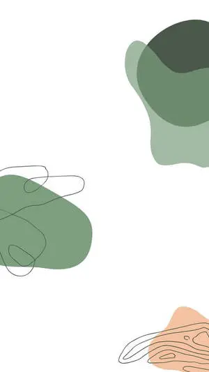 Green And White Aesthetic Abstract