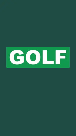Green Golf Text IPhone