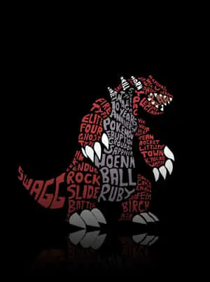 Groudon Word Art