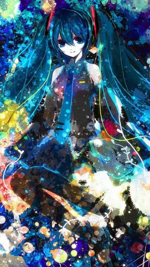 Hatsune Miku Painting Anime IPhone 