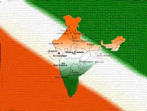 India Map Diagonal Pattern