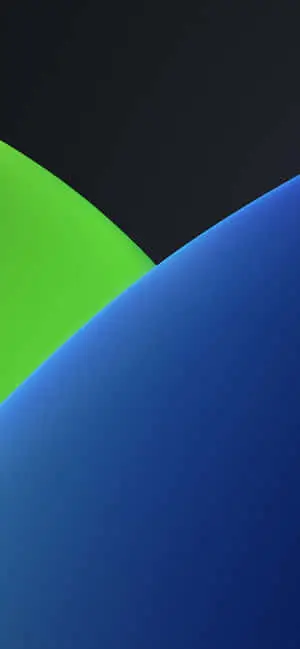 iOS 13 Yellow Green Color Overlap Background