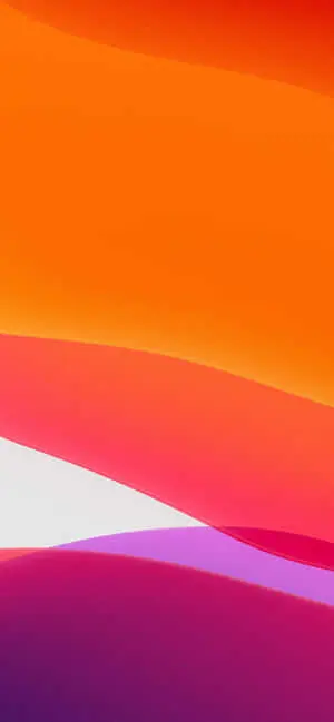 iOS 13 Pink And Orange Background