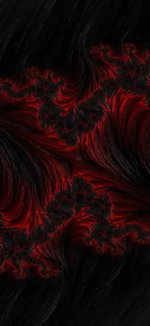 iPhone 11 Black Background With Red Abstract Art