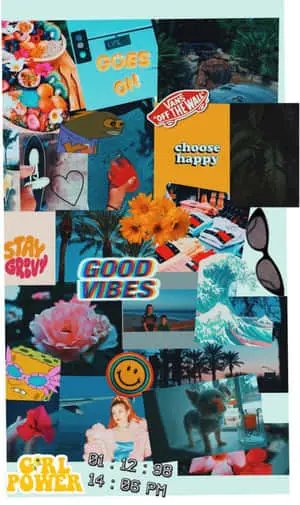 a collage of photos with different colors and pictures