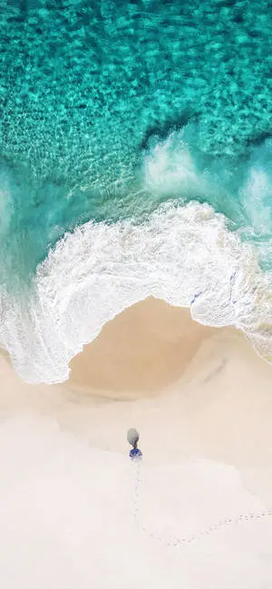 iPhone X Beach And Person