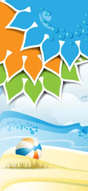 Beach Ball iPhone X Summer Background