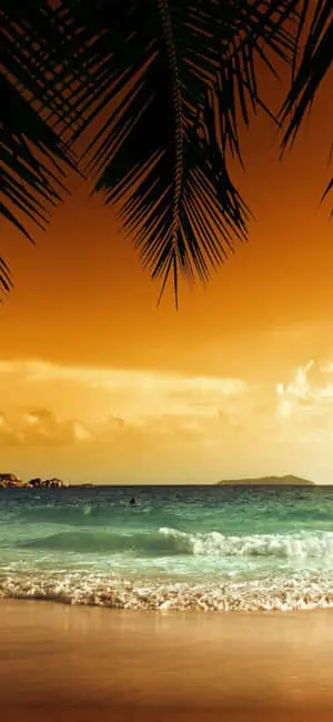 iPhone XS Dramatic Beach Background