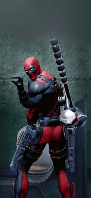 iPhone XS Max Marvel Superhero Deadpool Background