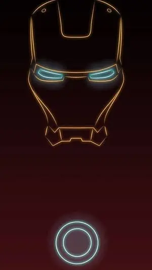 Iron Man 4K iPhone Minimalist Art