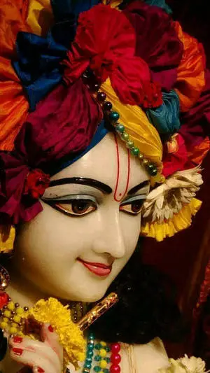 Krishna 3D Red Head Ornaments