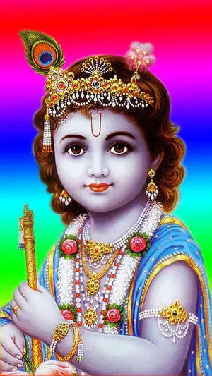 Krishna Phone Baby Krishna Rainbow Aesthetic