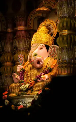 Lalbaugcha Raja Golden Crown