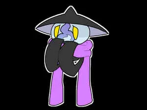 Lampent With Purple Scarf