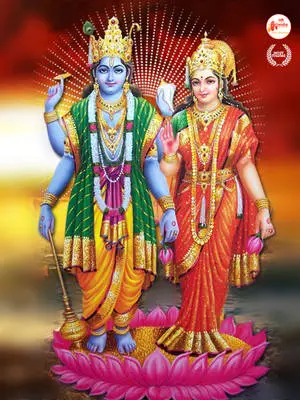 Laxmi Narayan Standing On Lotus