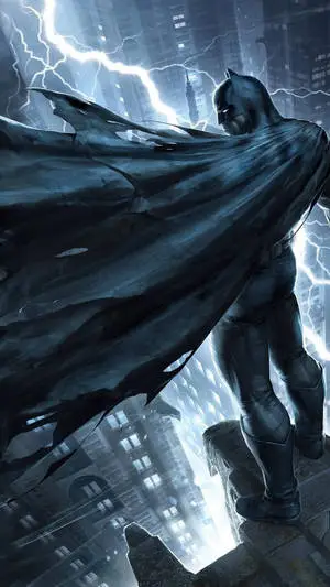 Lightning And Batman Dark iPhone